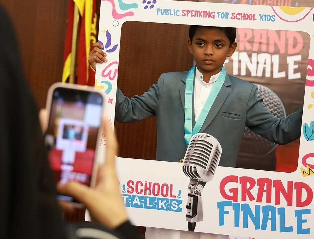 SchoolTalks students on stage