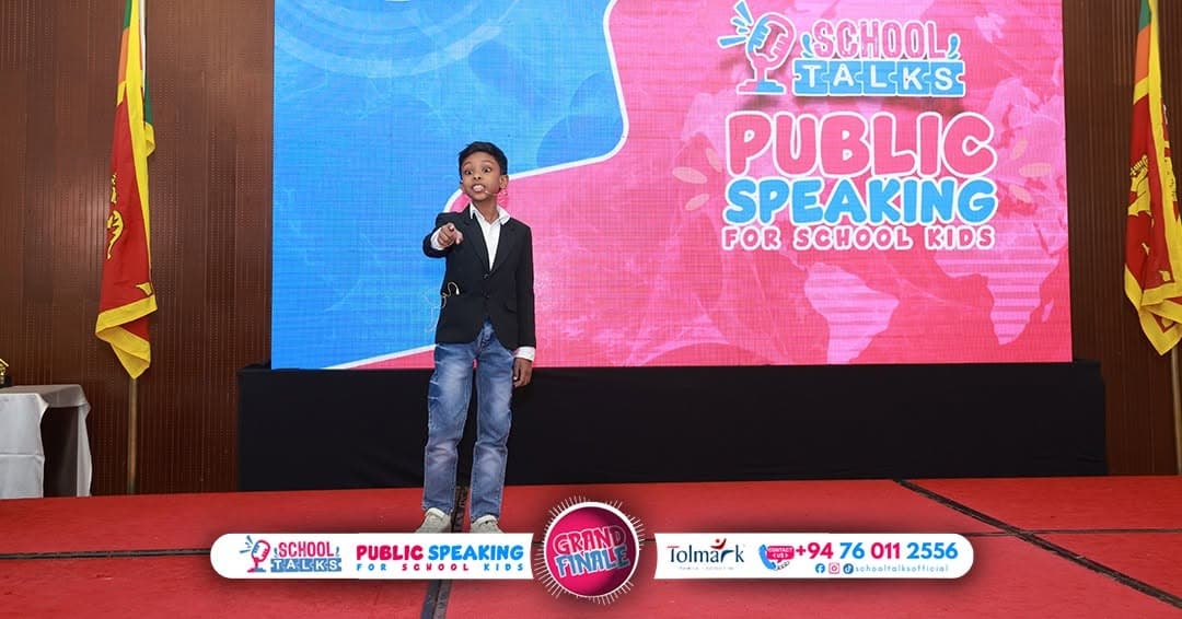 SchoolTalks students on stage